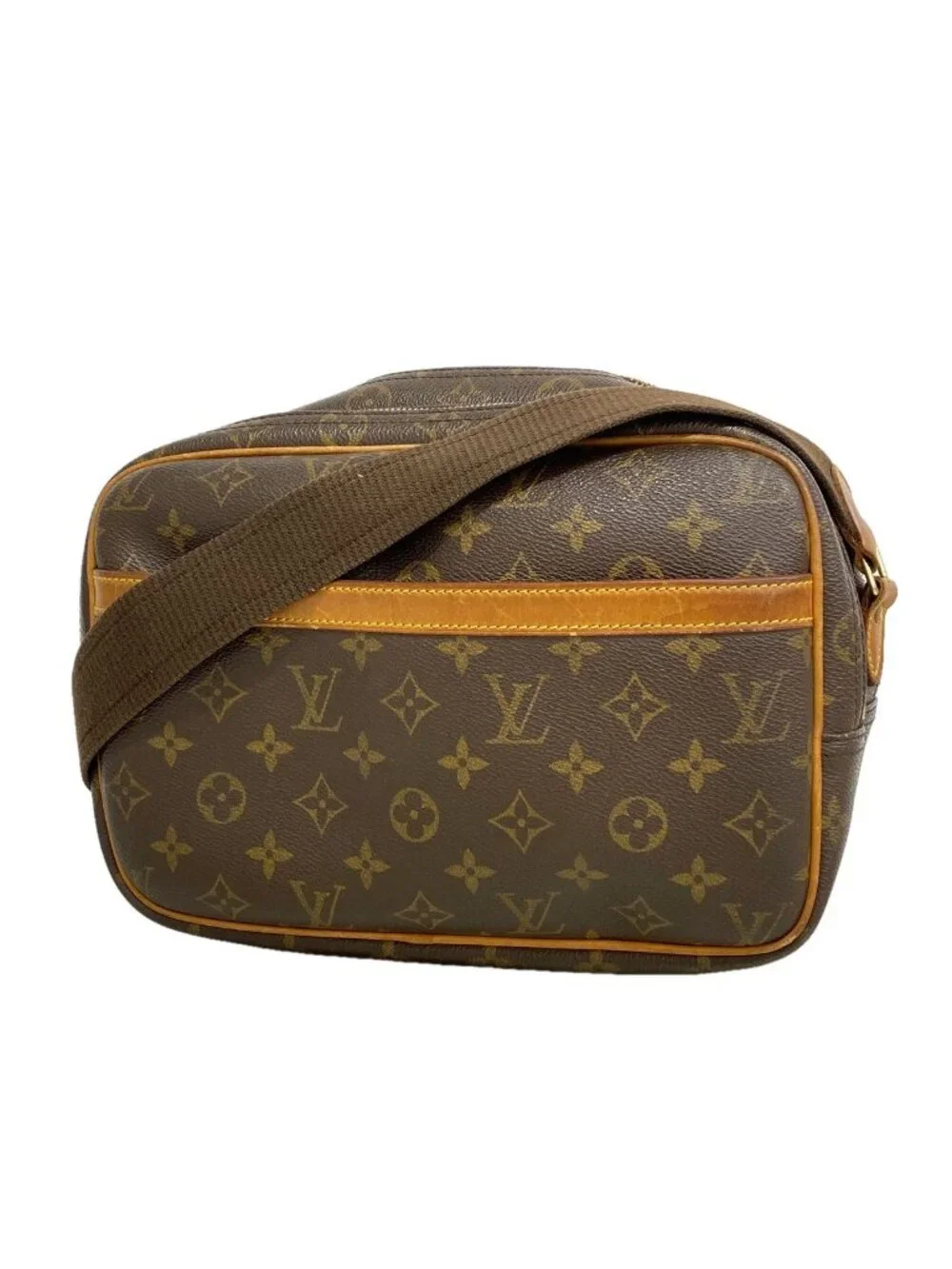 Louis Vuitton Shoulder Bag Monogram Reporter PM Brown
